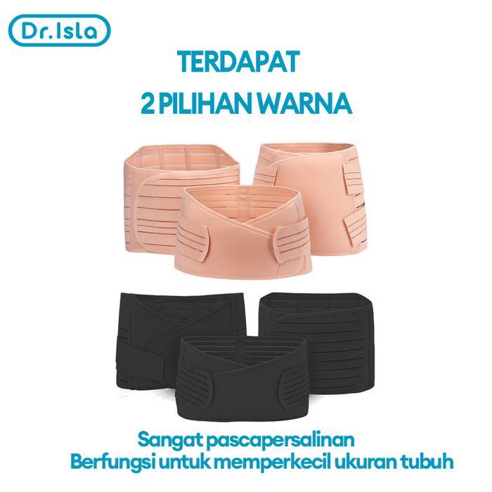 READY Dr.isla stagen perekat perut 3 in1 Sabuk pembentuk perut dari kain kasa korset bersalin pasca