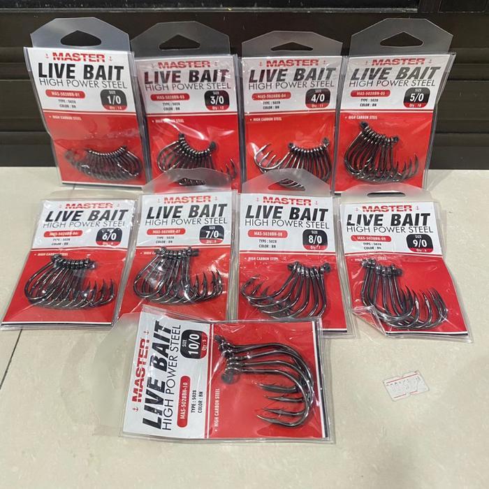 Kail Pancing Laut Live Bait Master High Carbon Steel matakail
