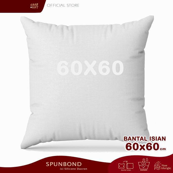 Bantal Sofa Isian Spunbond 60 x 60 cm Untuk Sarung Bantal Ukuran Besar 60x60