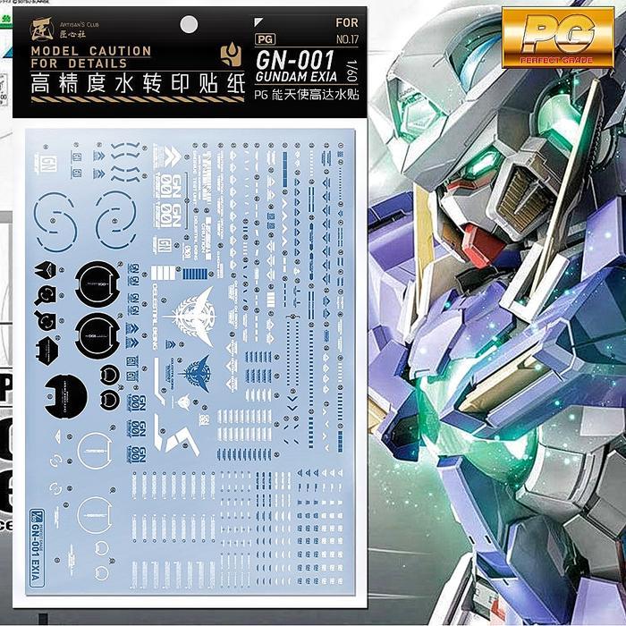 PG GUNDAM EXIA WATER DECAL ARTISAN'S CLUB