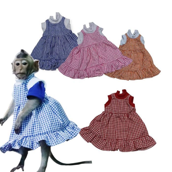 Premium Baju Monyet Peliharaan Model Dres - Untuk Hewan Peliharaan Anda Original