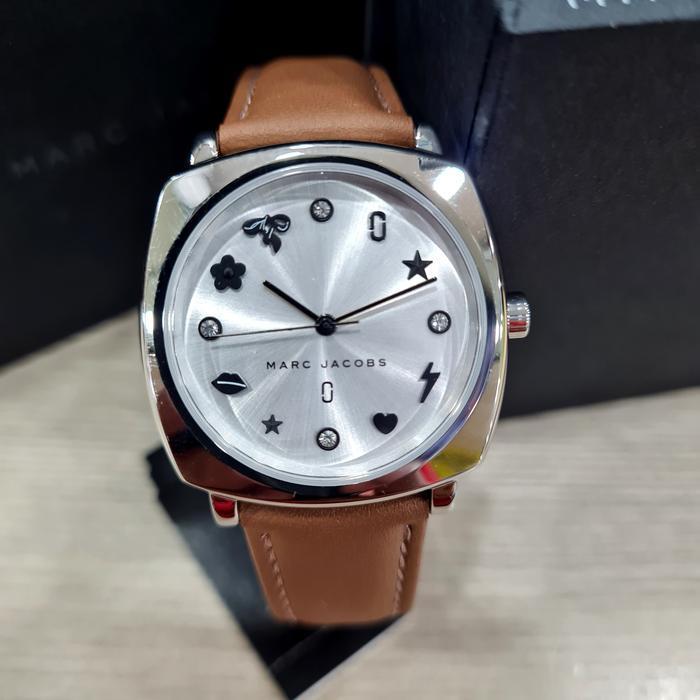 (Jual-1225) Jam Tangan Wanita Marcc Jacobb MJ1598 MJ1597 MJ8678 Strap Leather