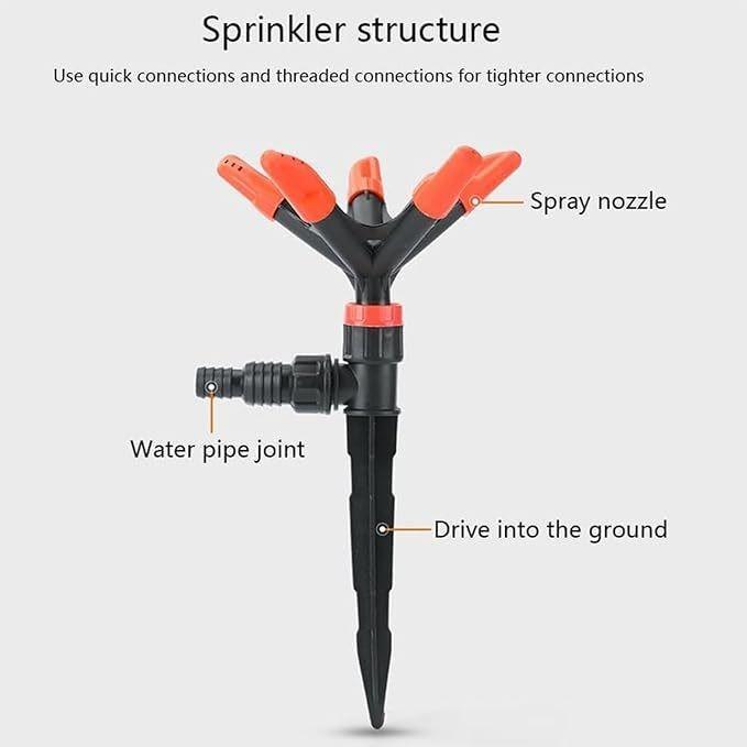 Koralineshop Penyiram Tanaman Otomatis Alat Penyiram Tanaman Otomatis Taman Rotasi 360 Sprinkler