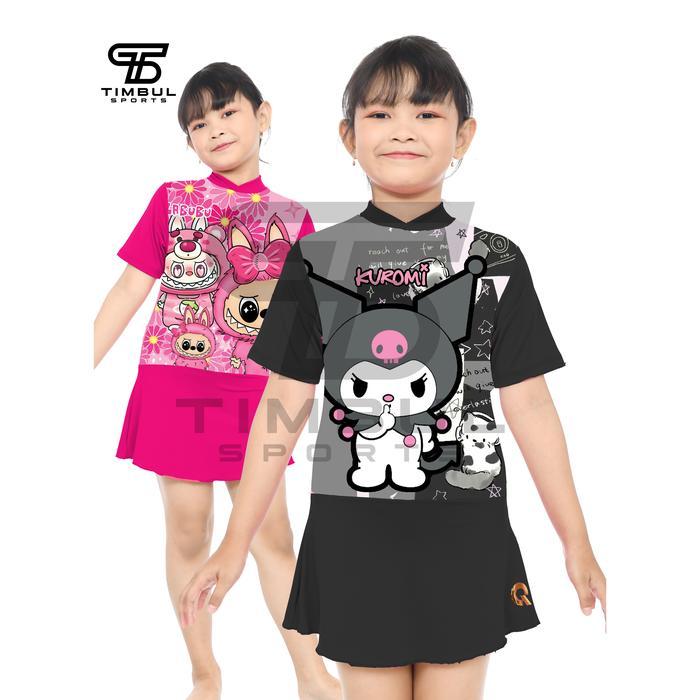 baju renang anak perempuan Baju Renang Diving Rok Anak Perempuan, pakaian renang rok anak