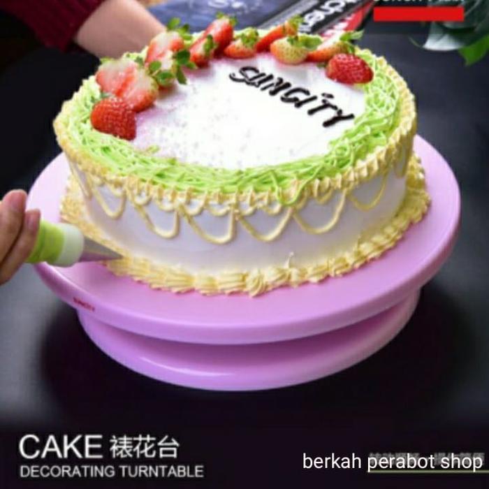 Meja Putar Cake tray Kue Ultah Kue Bolu Kue Coklat