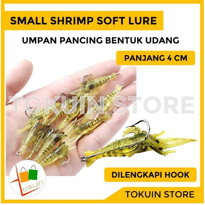 Shrimp Soft Fishing Lure Bait Umpan Casting Udang Mancing Pancing Ikan