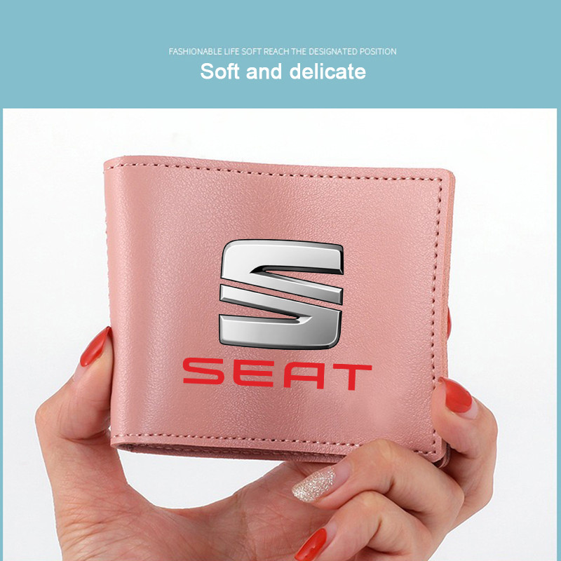 Card Bag Credit Card Wallet Leather Driver License Holder For Seat Leon Ibiza Alhambra Exeo Altea