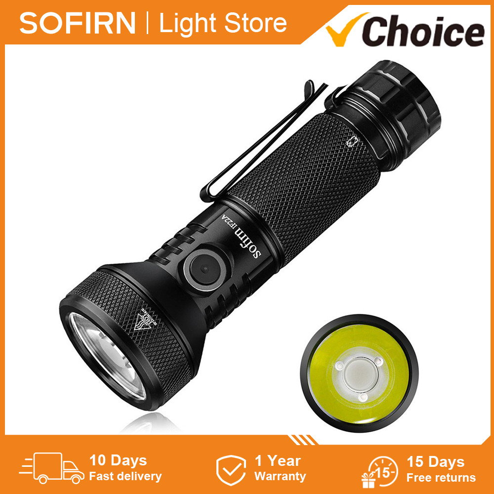 Sofirn IF22A Rechargeable Spotlight Flashlight Powerful SFT40 LED max 2100lm Long Beam Distance