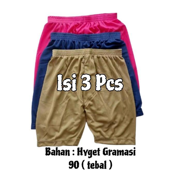 Celana Setrit Wanita Isi 3 Pcs Size Lengkap Celana Short Wanita Celana Legging Pendek Wanita Pant