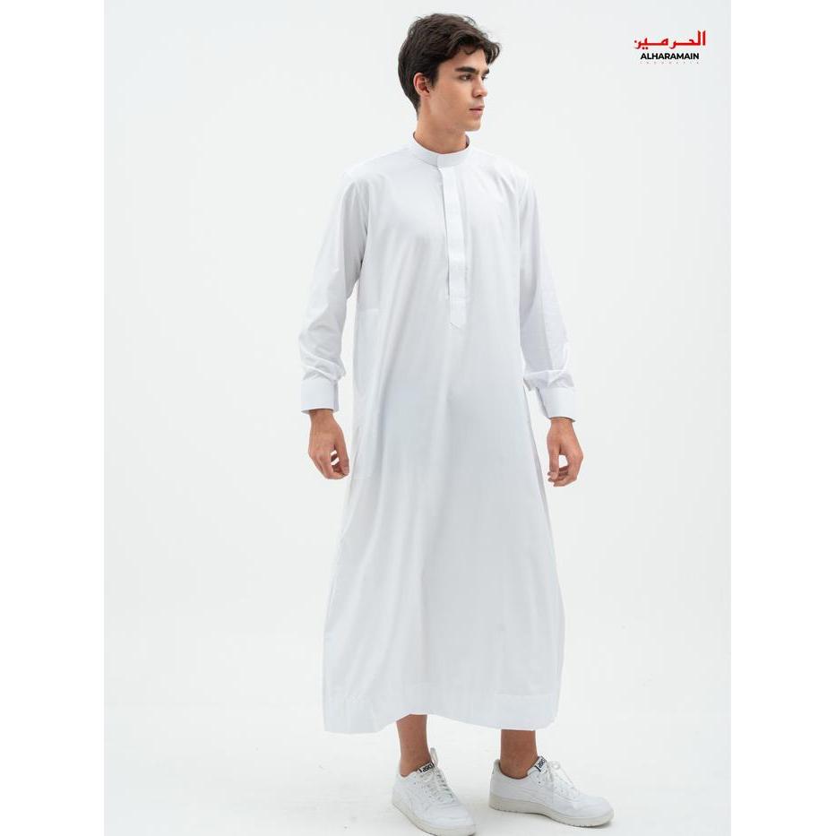 Al Haramain Series Slimfit Semi Wol Thobe Thalhah Jubah / Gamis Pria Remaja & Dewasa (02311091)