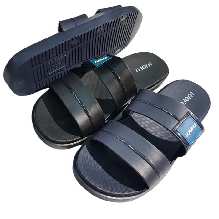 LUOFU SANDAL SELOP KARET PRIA EMPUK E6208B-NEW (AV3)