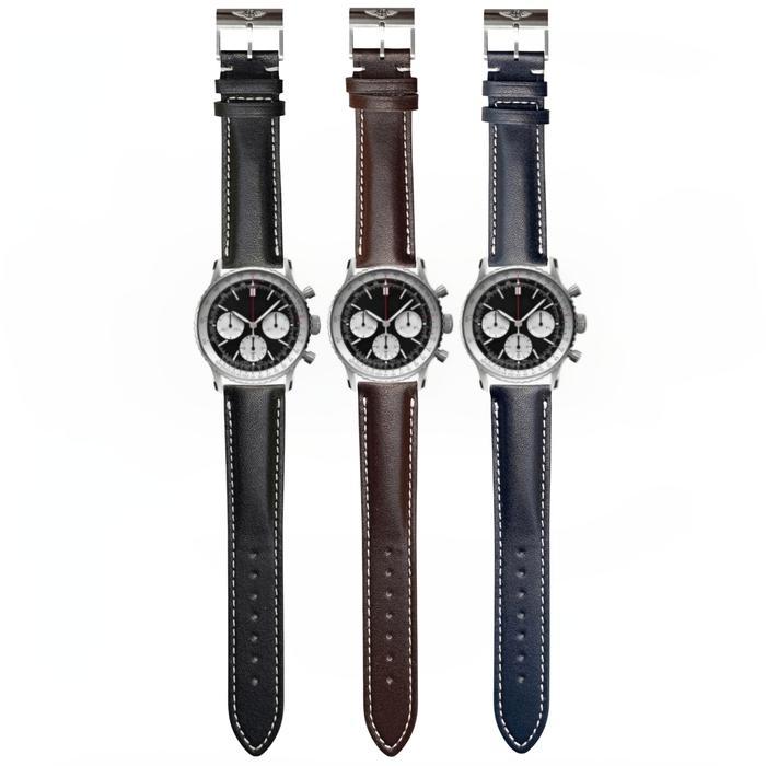 ASLI Tali Jam Tangan Breitling 22 MM Leather Strap Breitling 9022.22 READY STOCK
