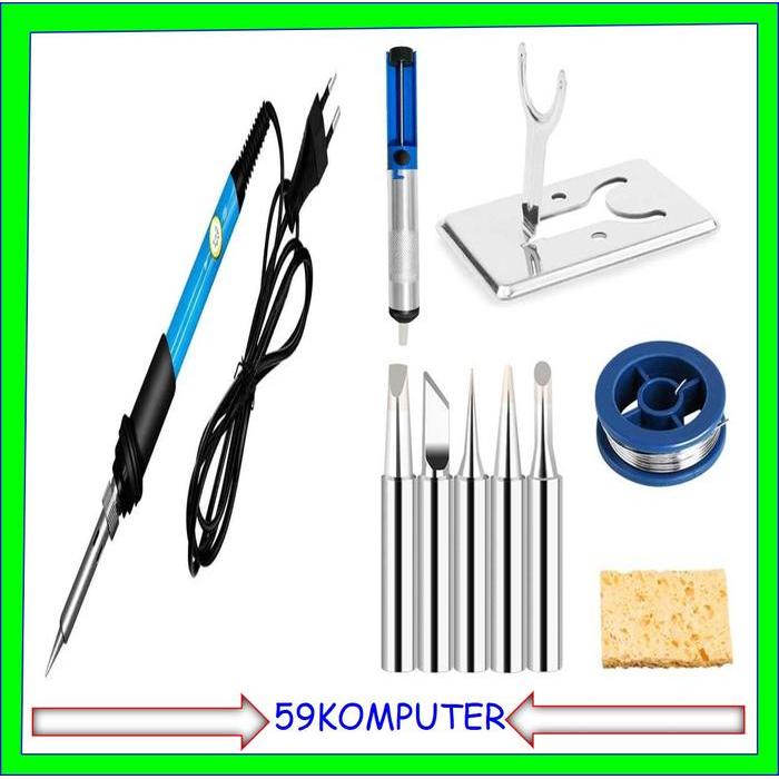 Solder Listrik? Set Solder Listrik Adjustable Temperature Soldering Pen 60W Solder Listrik Satu Set