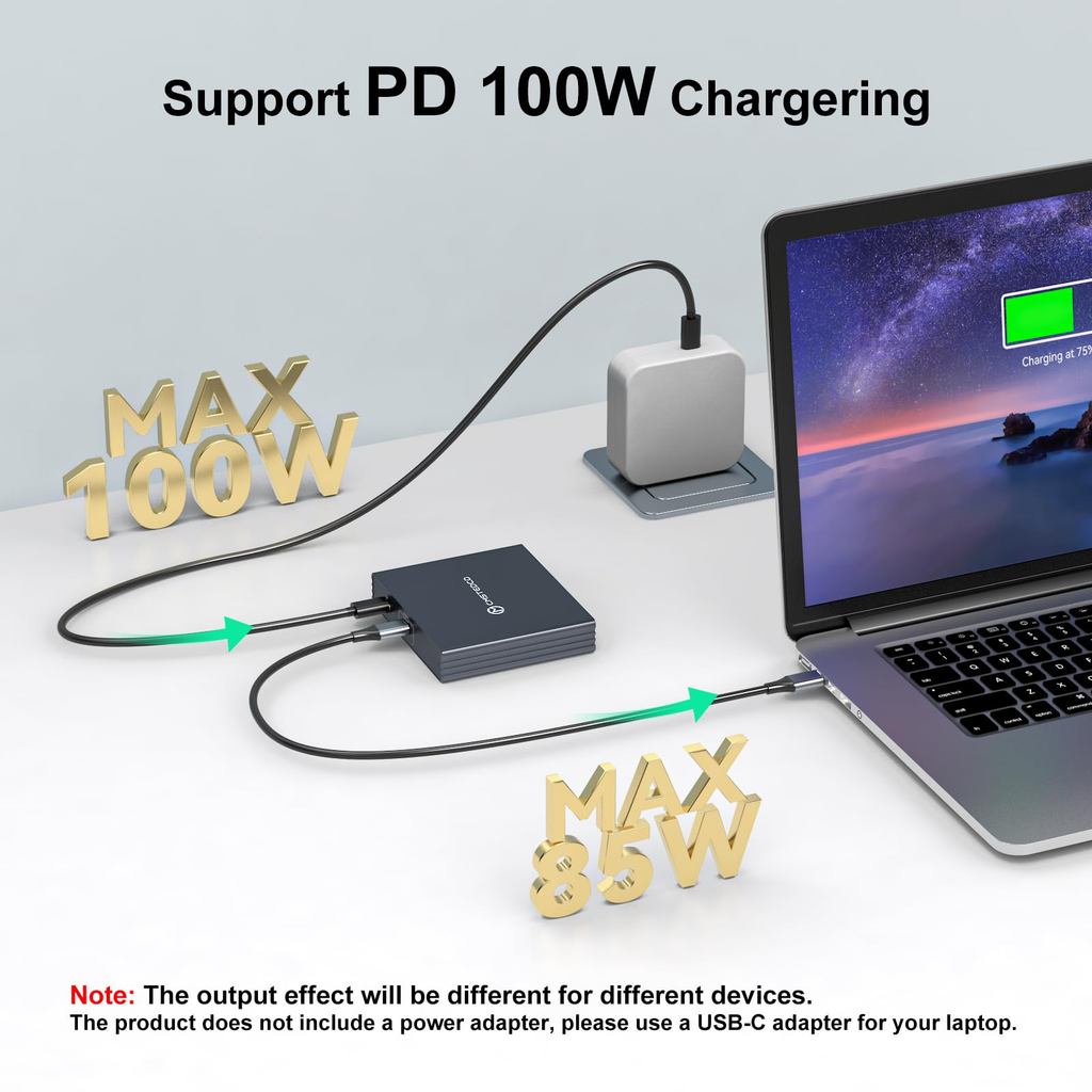 NEW USB C to HDMI + Displayport Adapter 3 Monitors 4K60Hz DP HDMI Splitter 1 in 3 Out for Extended