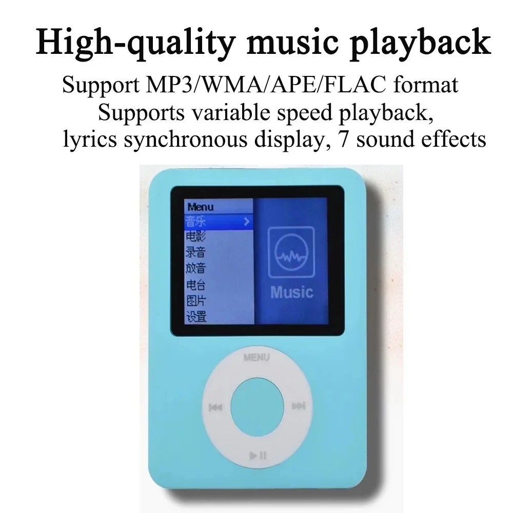 Portable Mini MP3 Music Player Fashion High Quality MP4 Radio Player Gift Support FM Radio Video