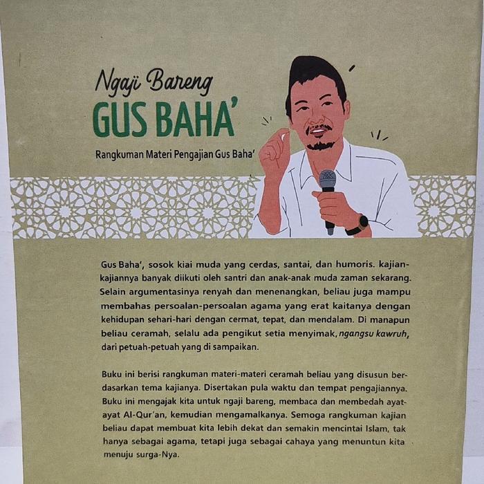 Buku Agama Ngaji Bareng Gus Baha' Rangkuman Materi Pengajian Gus Baha' Terpercaya