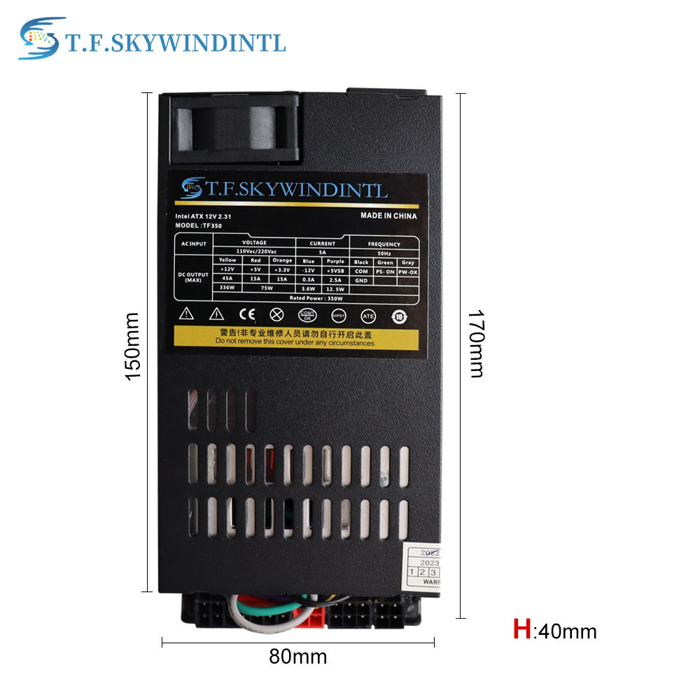 Full Modular 1U Mini Flex ATX PC Power Supply Unit 350W PC PSU Source For For ITX Case Velka 3 K39