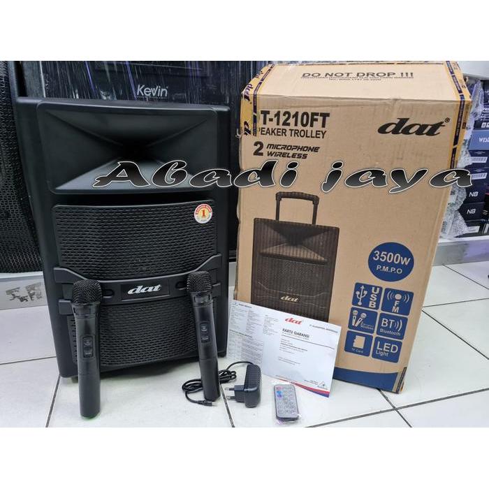 Dat Dt 1210Ft Speaker Aktif 12 Inch Portable Dat Dt1201Ft Terjamin