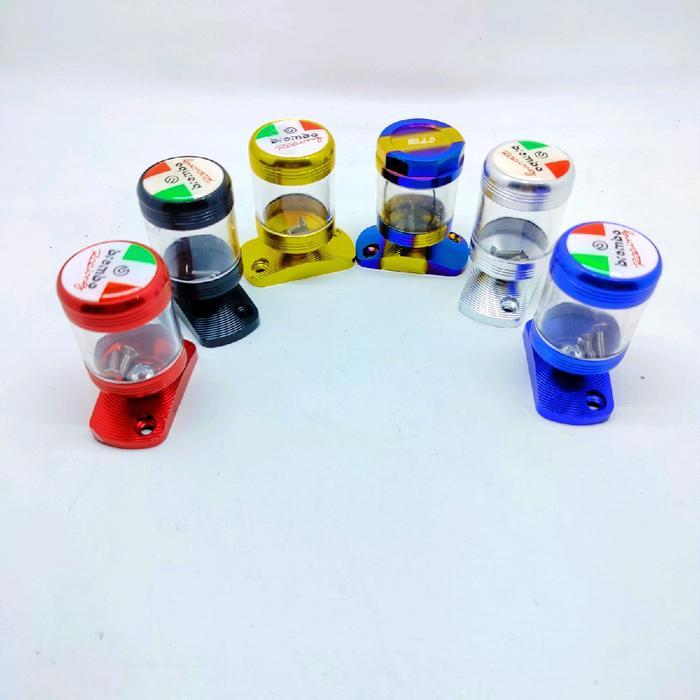 tutup tabung minyak rem stempel kaca cnc variasi motor beat Vario Scoopy Vario 125 Vario 150 Scoopy
