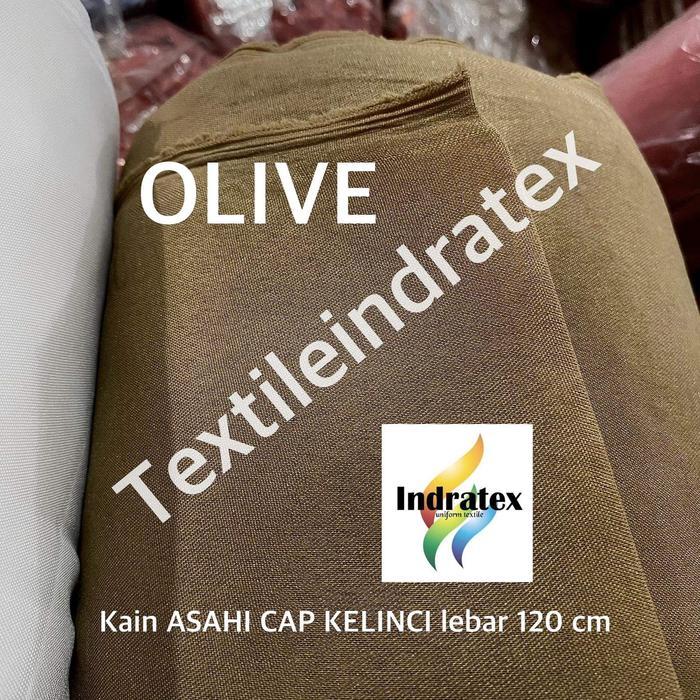 ( per 1 roll ) Kain furing ASAHI CAP KELINCI gulungan gulung lebar 120 cm bahan furing batik lapisan