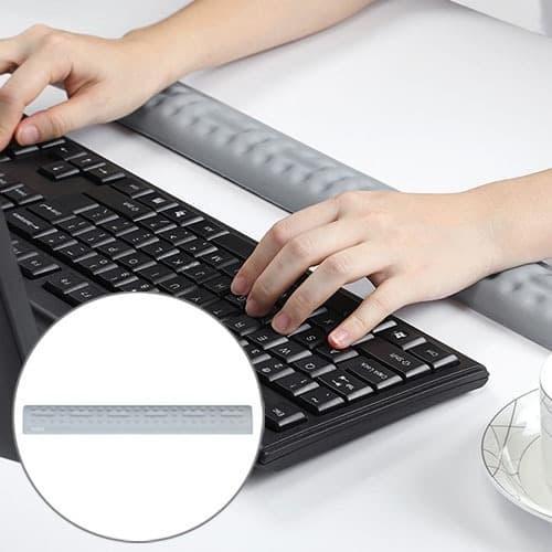 SS15418 - BUBM KEYBOARD - MOUSE WRIST SUPPORT MEMORY PILLOW FOAM GREY