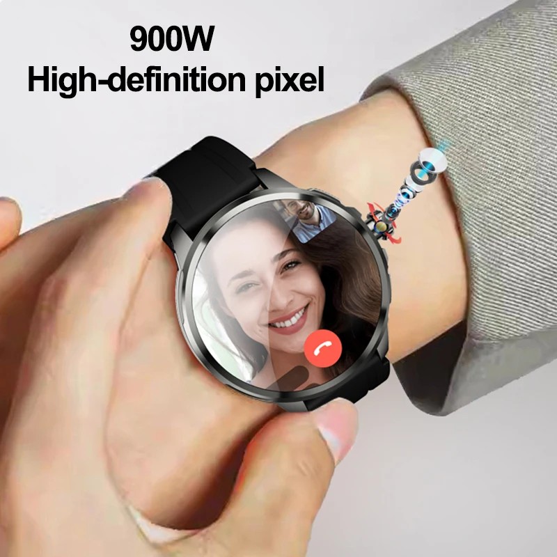 5G/4G Smart Watch 1.95 inch HD AMOLED 16GB+256GB RAM 190?Camera GPS WIFI Google Download Smartwatch