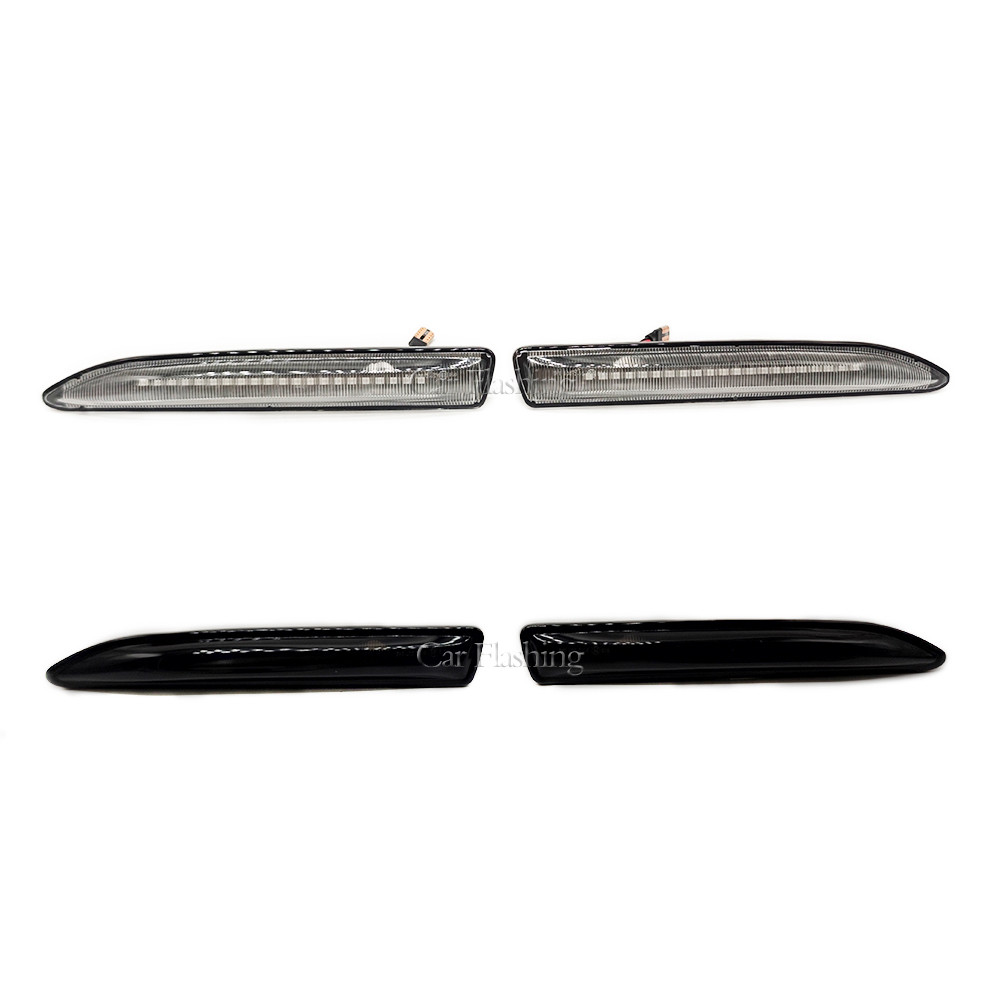 SMOKE DYNAMIC LED SIDE MARKER LIGHT AMBER TURN SIGNAL BLINKER LAMP FOR FORD MONDEO MK4 HATCHBACK