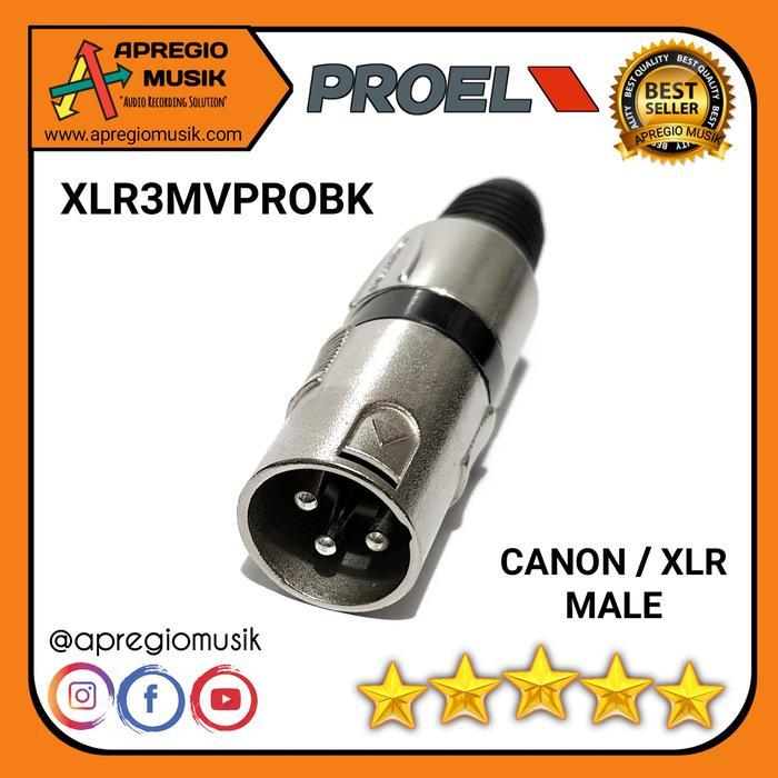 Jack Microphone Proel Bulk Xlr Canon Male Female 3 Pin Original Terlaris