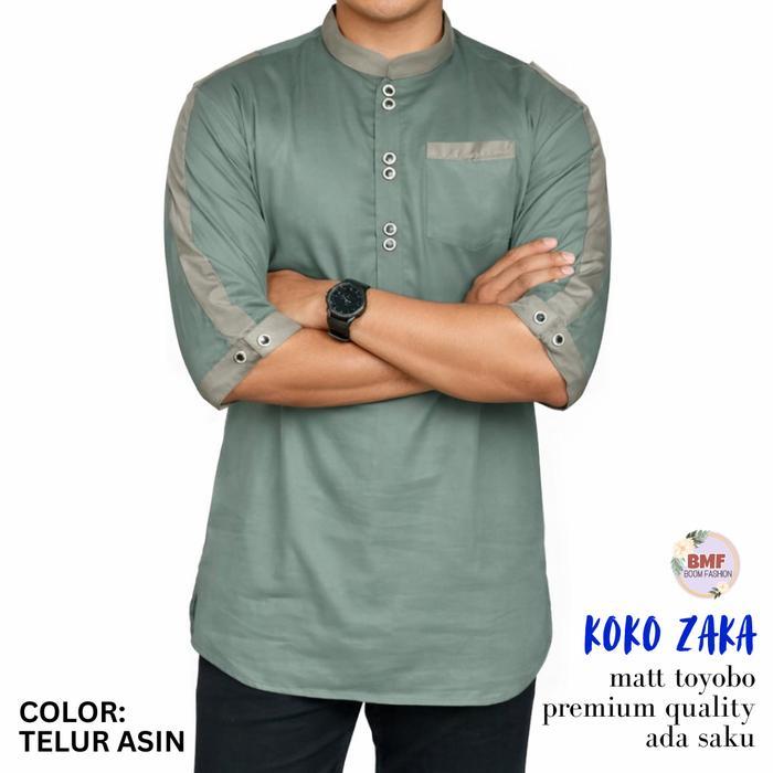Pin - Koko Kurta Zaka Dewasa Baju Pria Jumbo Kurta Muslim Panjang Katun Toyobo