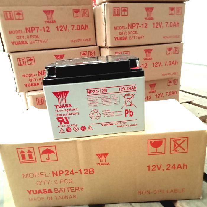 [] Aki Battery Yuasa NP24-12B Baterai 12v 24Ah Original Yuasa Batre