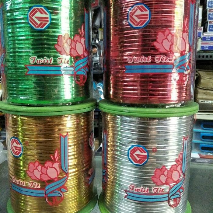 TERBARU Magic twist / kabel twist / twist tie / tali twist metalik 400yard