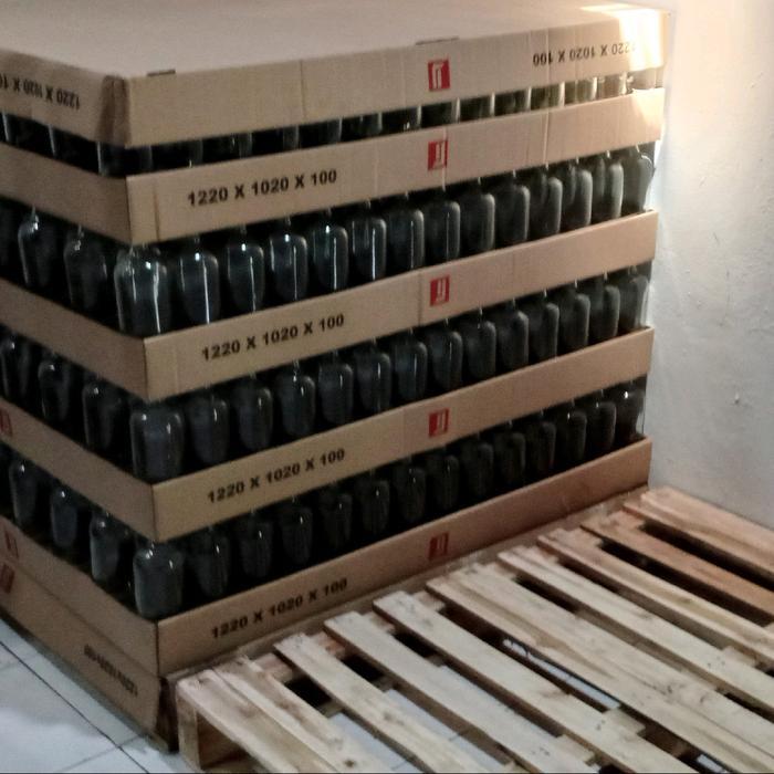 "New" BOTOL BENSIN ECERAN UKURAN 1 LITER ( ISI 10 BOTOL DAN TUTUP) Kaca