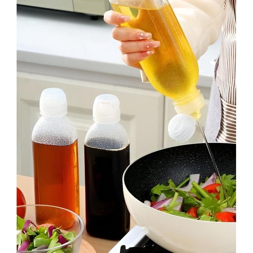 Botol Minyak 300ML 500ML 1000ML Saus Kecap Anti Tumpah Botol Fliptop Botol Plastik Foodgrade