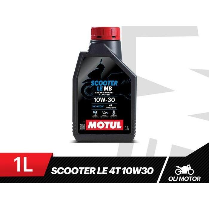 MOTUL OLI MOTOR SCOOTER LE 10W30 1L OLI MESIN MATIC HONDA BEAT SCOOPY VARIO DLL 100% ORIGINAL ADA