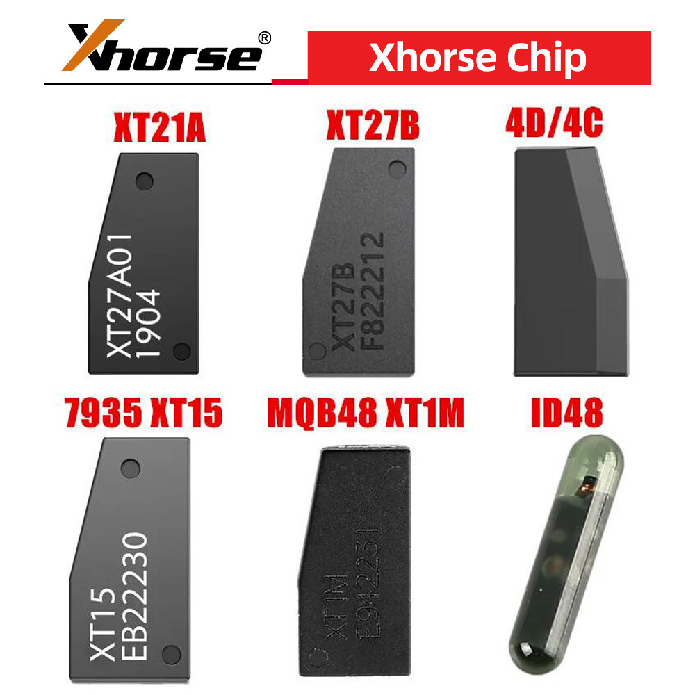 BELI SEKARANG 10PCS Xhorse VVDI Chip Super Chip XT27B XT27A 4D/4C 7935 XT15 MQB48 XT1M ID48 Types Tr