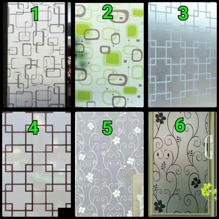STICKER KACA MOTIF/STICKER KACA MOTIF BARU/STICKER KACA JENDELA
