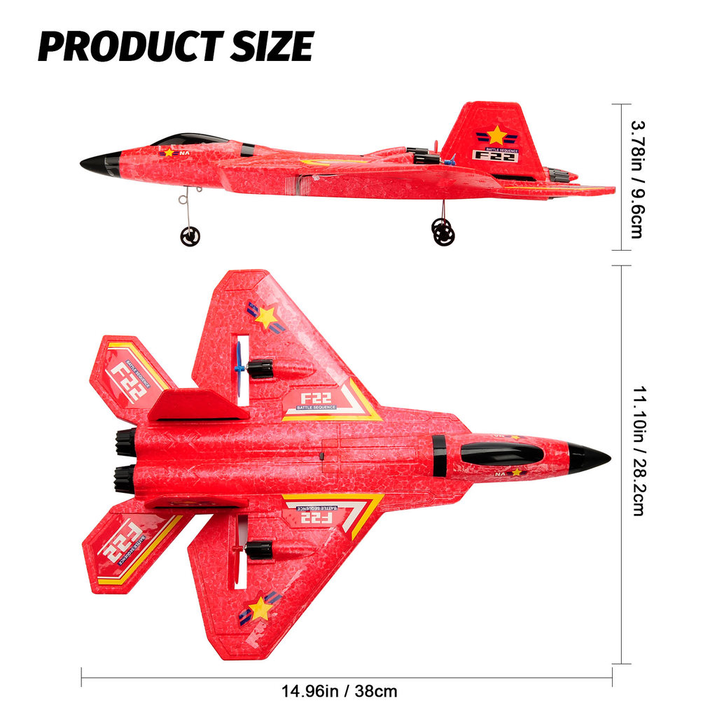 F22 RC Plane F22 Raptor Helicopter 2.4G 2CH Remote Control Aircraft Remote Control EPP Foam Plane