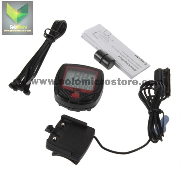 Speedometer Sepeda Lipat Gunung Mtb Outdoor 14 Function LCD Display