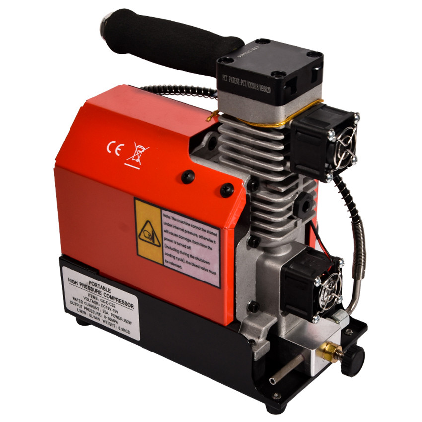 BELI SEKARANG GX-CS2 30Mpa 300Bar 4500Psi 12V PCP Air Compressor 12V Portable High Pressure Pump for