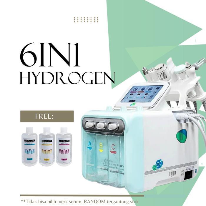 hydra 6in1 h2 02 hydrogen 6 fungsi jadi 1 mesin facial aqua peel