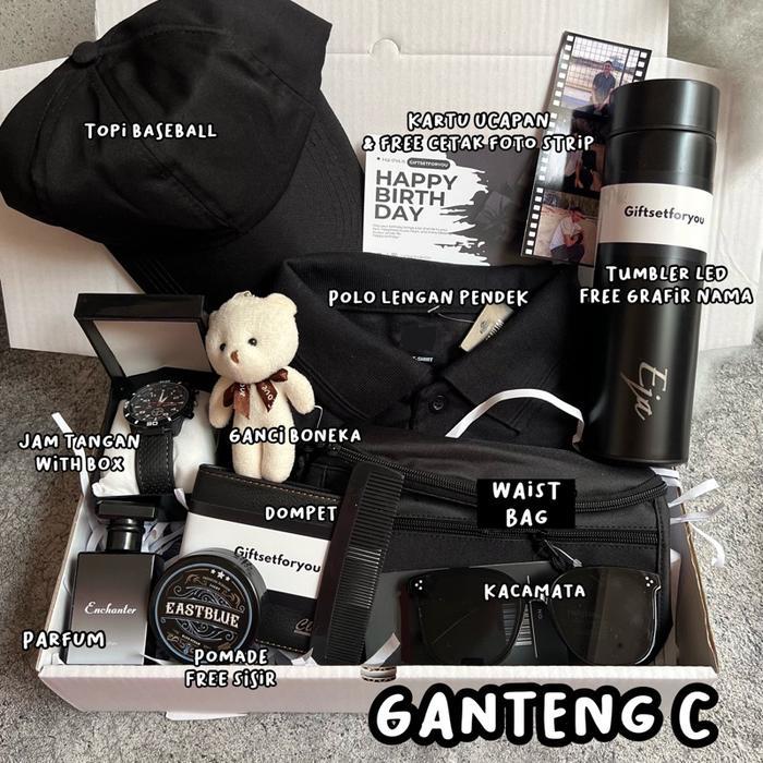 HAMPERS GIFT SET COWOK / KADO ULTAH COWOK / KADO BUAT KESAYANGAN / KADO MANLY / KADO SAJADAH / KADO