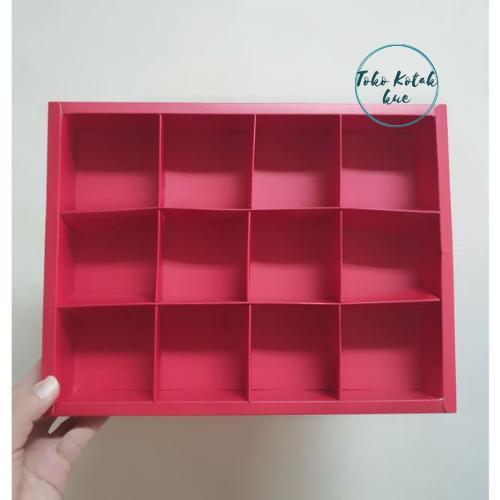 kardus sekat 12 dus mika eggtart cake box mooncake kotak kue (5pcs)