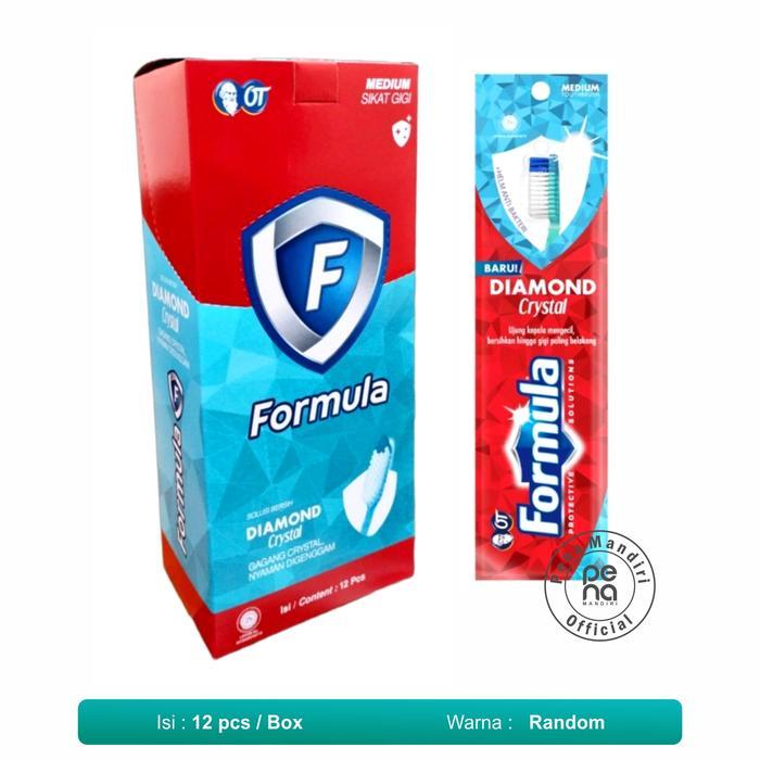 Sikat Gigi Formula Box Isi 12 - Sikat Gigi Pack Formula 12 Pcs Mulut