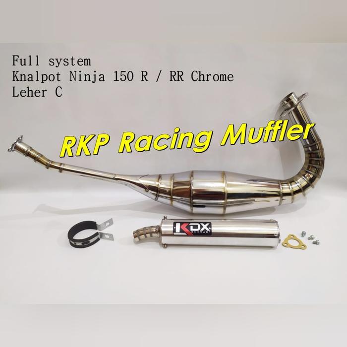 Knalpot Ninja 150 R Rr Ss Kolong Kdx Chrome Krom Kenalpot Racing Motor