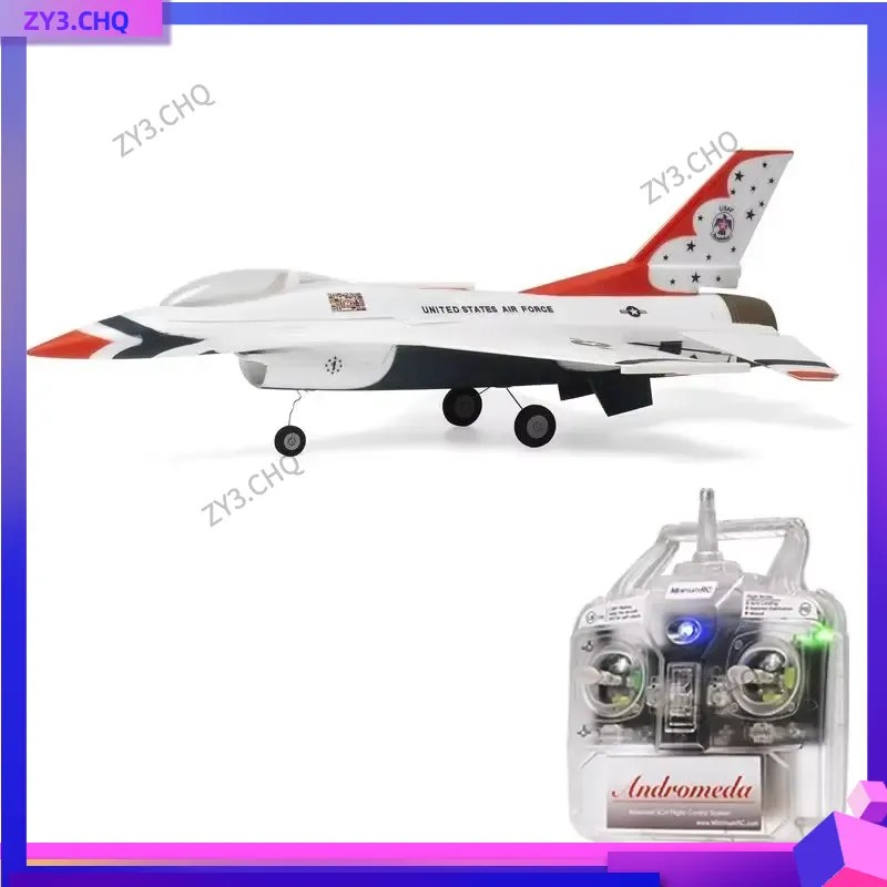MinimumRC F-16 Micro Jet Simulation 30mm Duct 2S Gyro Self-Stabilizing RC Airplane Toy Remote