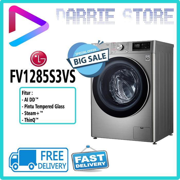 LG FV1285S3VS MESIN CUCI WASHER 8.5 KG FV-1285S3VS FV1285 1285S3VS