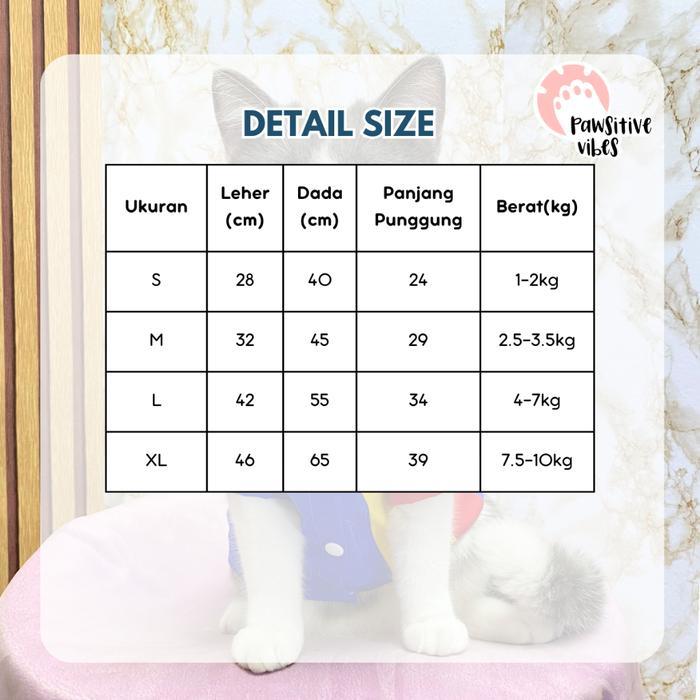 Pristinepitch Kostum Kucing Seragam Indomaret - Baju Kucing Anjing Lucu Cowok Cewek - Baju Kucing