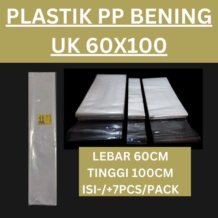 Kantong plastik PP bening Uk 60x100, Plastik Loundry, Plastik bening