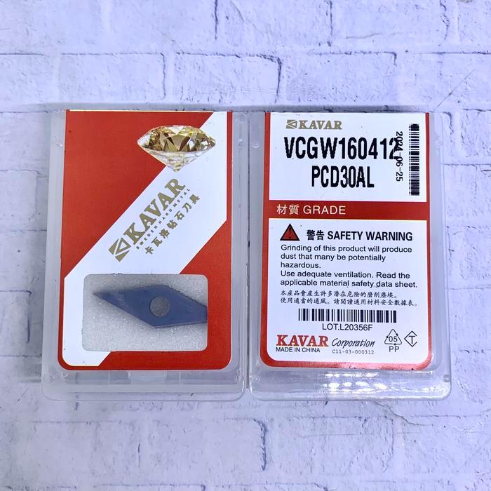 Insert Pcd Diamond Vcgt 160412 Baru..Vcmt 16 04 12...Vcmt160412..Buat Aluminium Kinclong