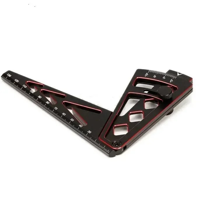 Metal Adjustable Ruler Adjusting RC Car Height & Wheel Rim Camber 15 Degrees Hobby Tools CNC For 1/8